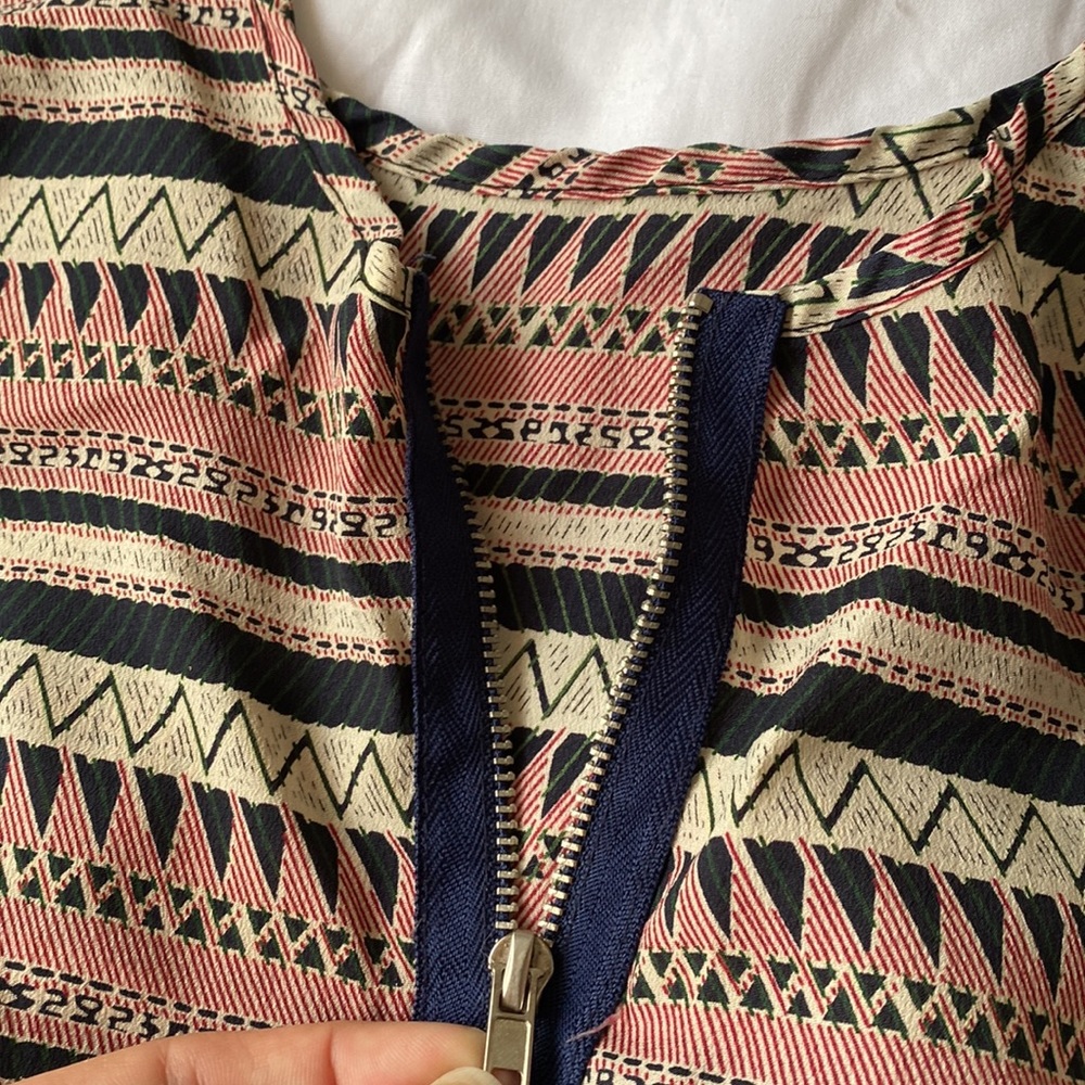 Aztec Pattern Cropped Tank - Picture 3 of 5
